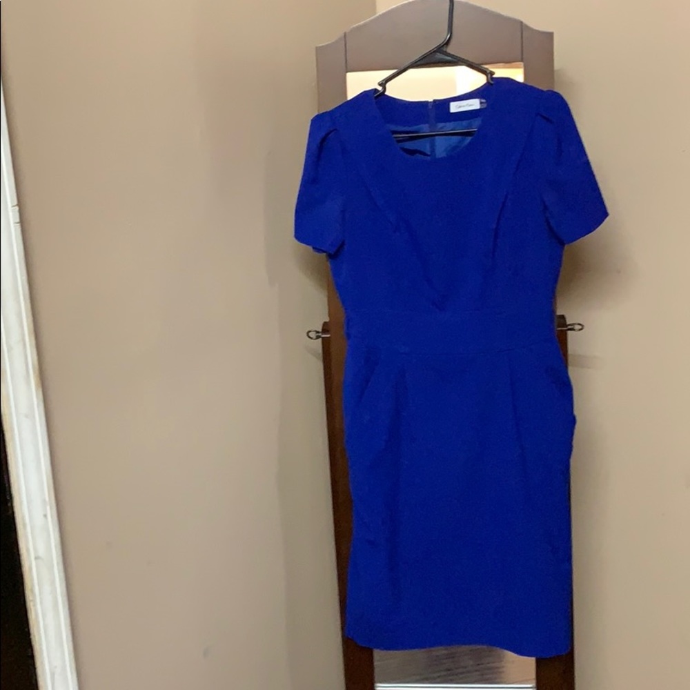 Calvin Klein Work Dress Royal Blue (S-6)